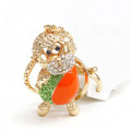 2015 best selling metal monkey crystal keychain cute animal keychain